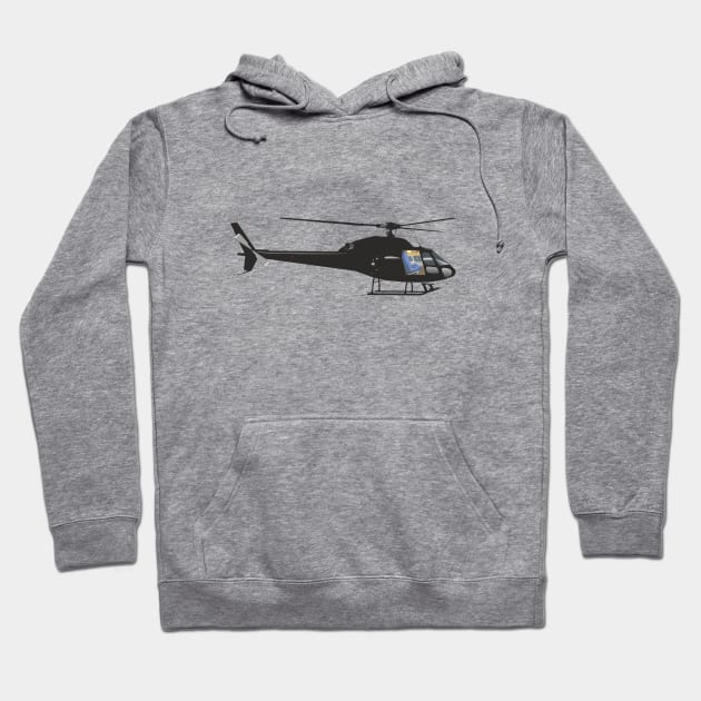 Black Light Helicopter Hoodie by NorseTech